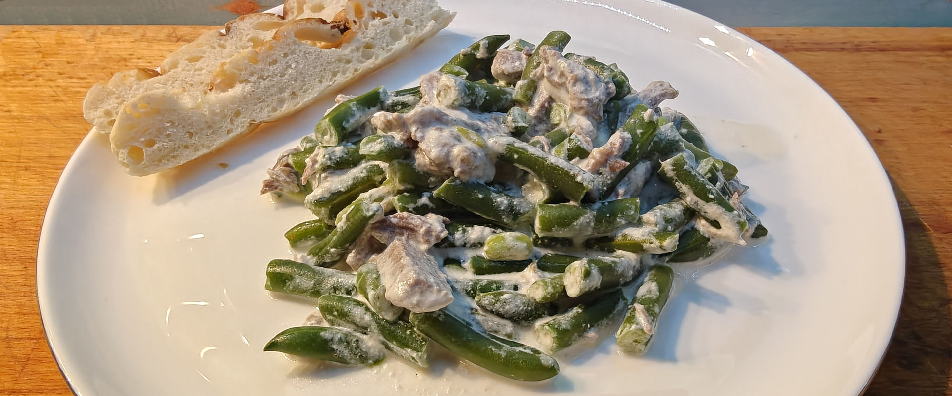 Вариант подачи фасоли с говядиной